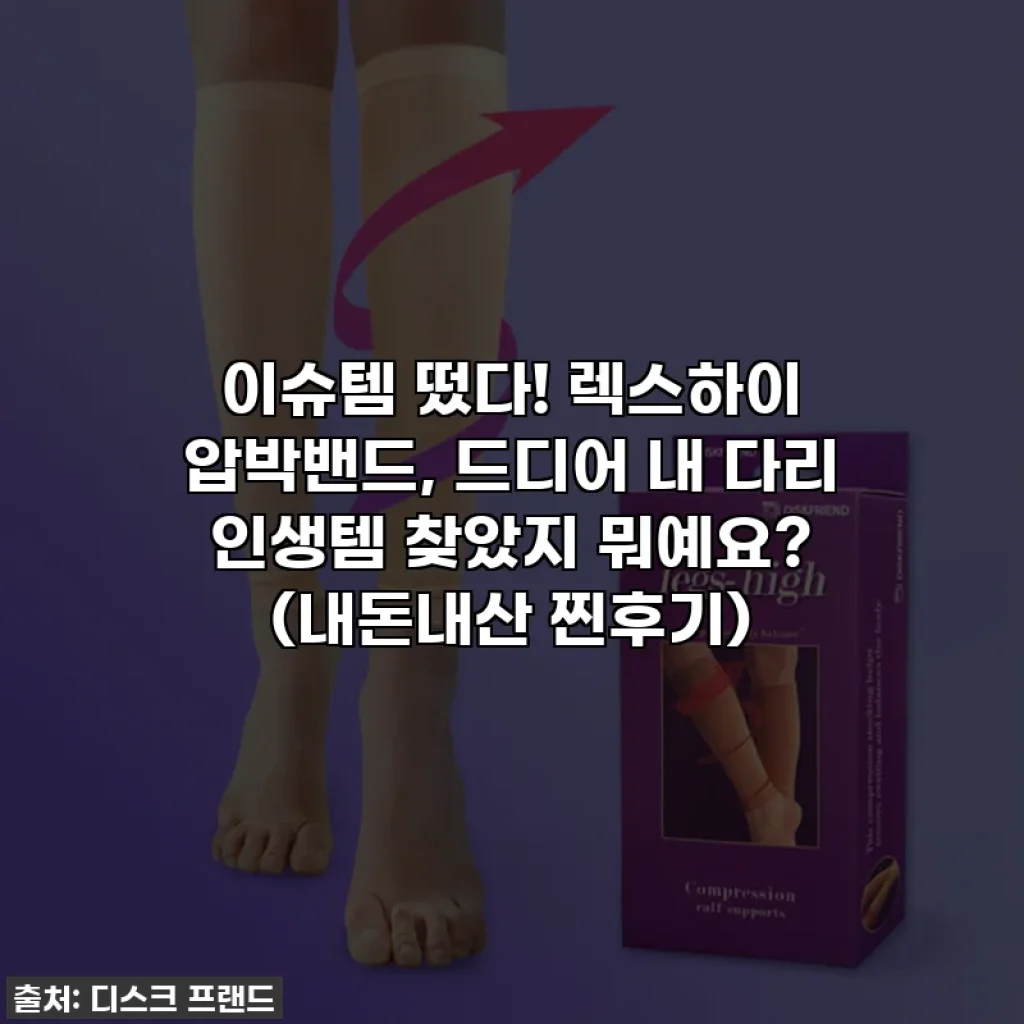 이슈템 떴다! 렉스하이 압박밴드, 드디어 내 다리 인생템 찾았지 뭐예요? (내돈내산 찐후기)