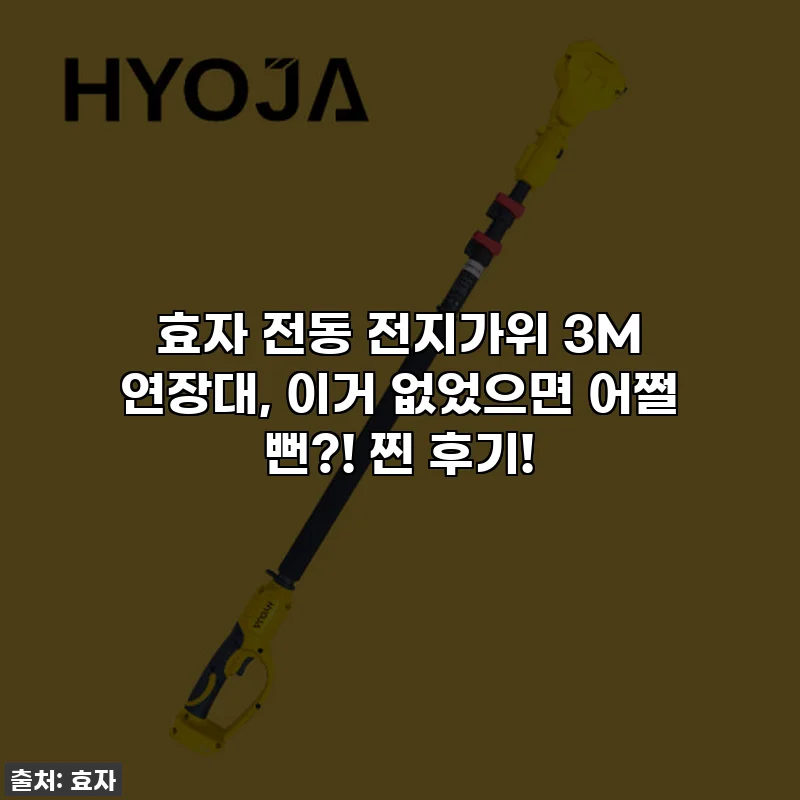 효자 전동 전지가위 3M 연장대, 이거 없었으면 어쩔 뻔?! 찐 후기!