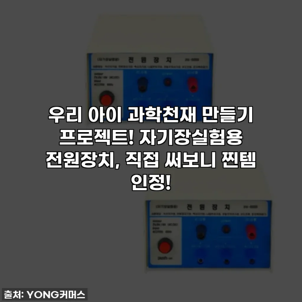 우리 아이 과학천재 만들기 프로젝트! 자기장실험용 전원장치, 직접 써보니 찐템 인정!