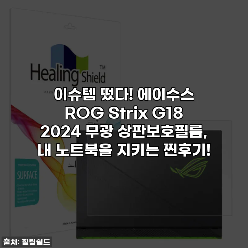 이슈템 떴다! 에이수스 ROG Strix G18 2024 무광 상판보호필름, 내 노트북을 지키는 찐후기!