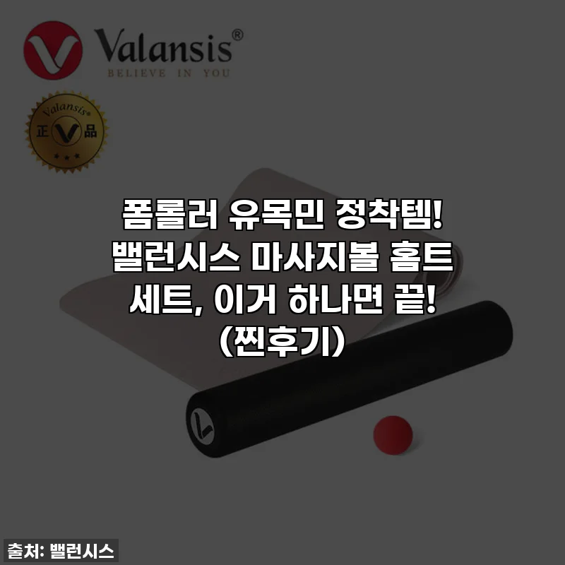 폼롤러 유목민 정착템! 밸런시스 마사지볼 홈트 세트, 이거 하나면 끝! (찐후기)