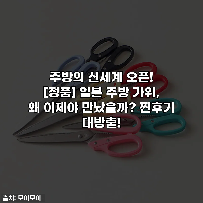 주방의 신세계 오픈! [정품] 일본 주방 가위, 왜 이제야 만났을까? 찐후기 대방출!