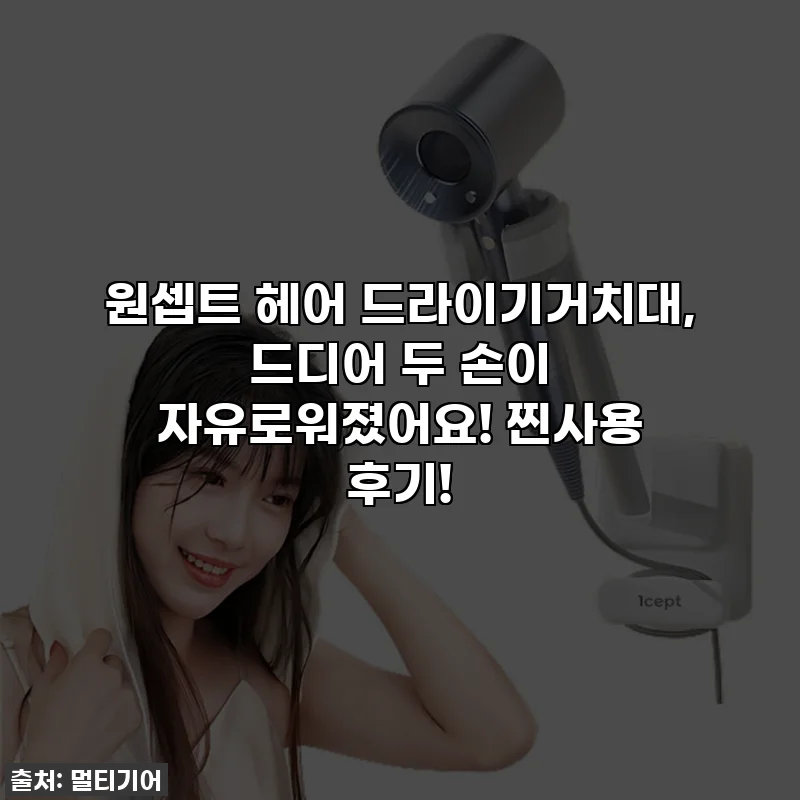원셉트 헤어 드라이기거치대, 드디어 두 손이 자유로워졌어요! 찐사용 후기!