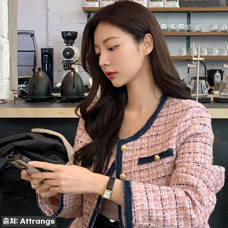 로렌 배색 포켓 트위드 자켓, 3만원 관련 이미지 3