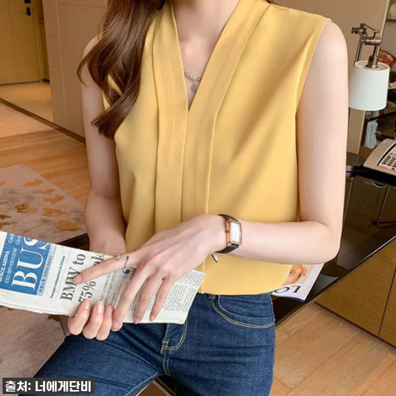 면접용 블라우스 민소매, 이거 하나면 관련 이미지 6