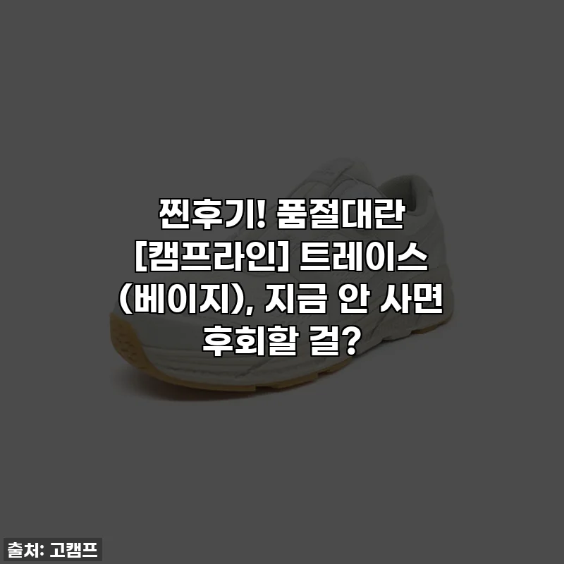 찐후기! 품절대란 [캠프라인] 트레이스 (베이지), 지금 안 사면 후회할 걸?