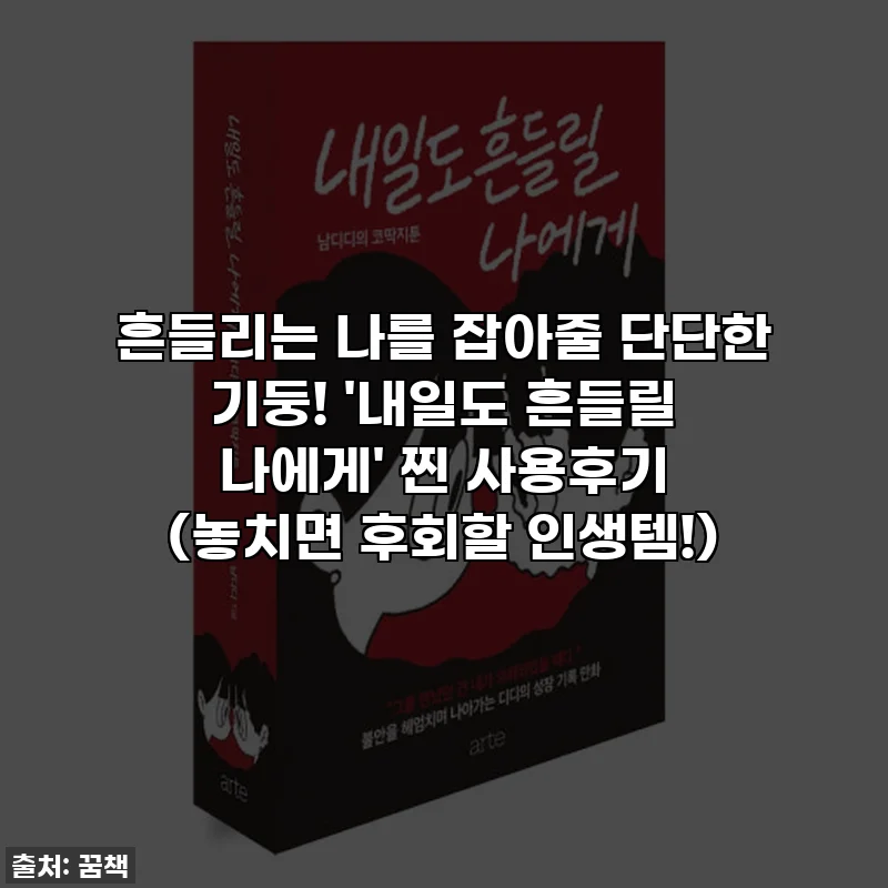 흔들리는 나를 잡아줄 단단한 기둥! '내일도 흔들릴 나에게' 찐 사용후기 (놓치면 후회할 인생템!)