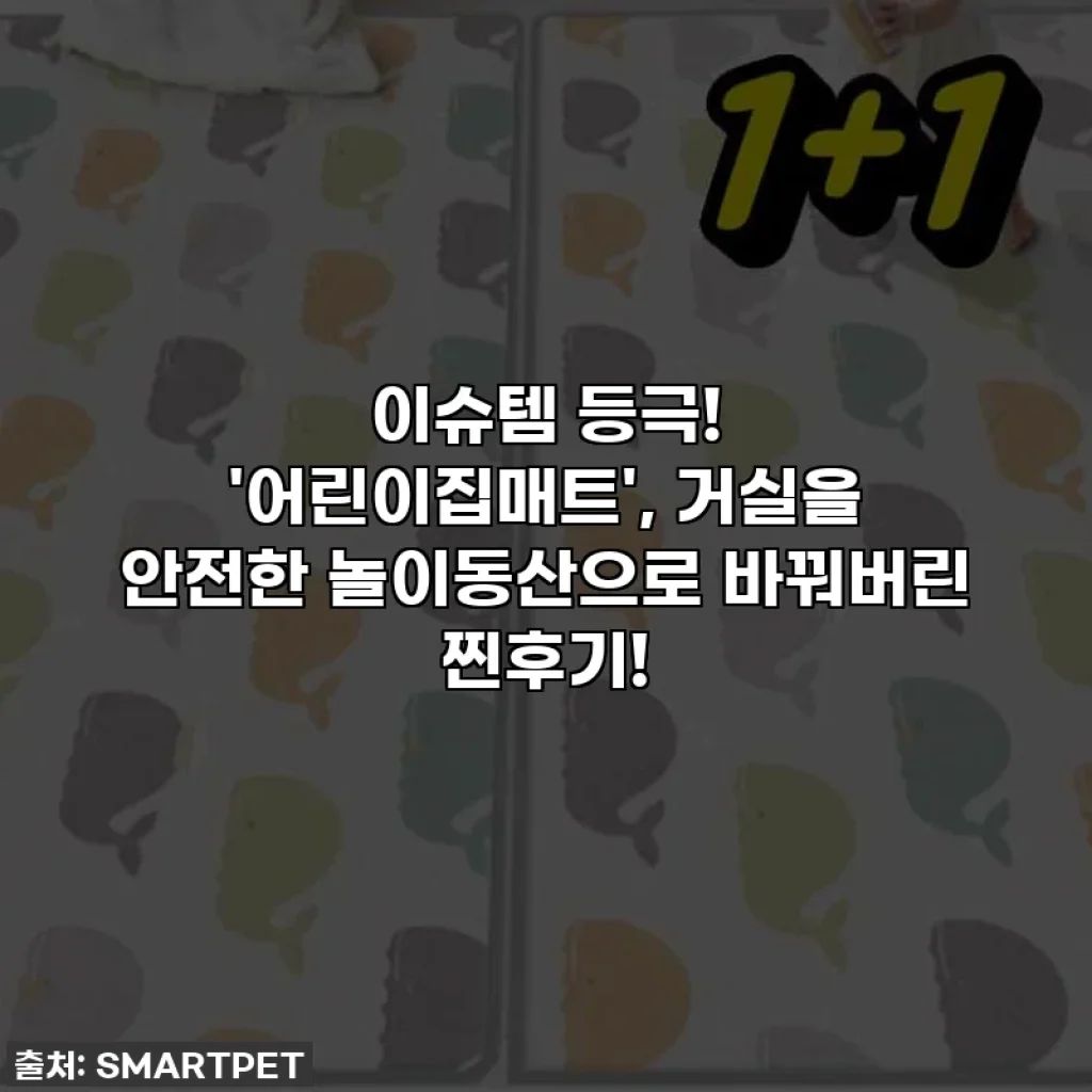 이슈템 등극! '어린이집매트', 거실을 안전한 놀이동산으로 바꿔버린 찐후기!