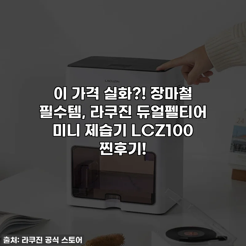 이 가격 실화?! 장마철 필수템, 라쿠진 듀얼펠티어 미니 제습기 LCZ100 찐후기!