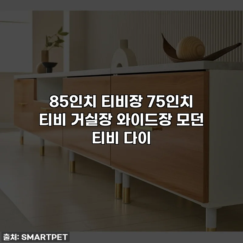85인치 티비장 75인치 티비 거실장 와이드장 모던 티비 다이