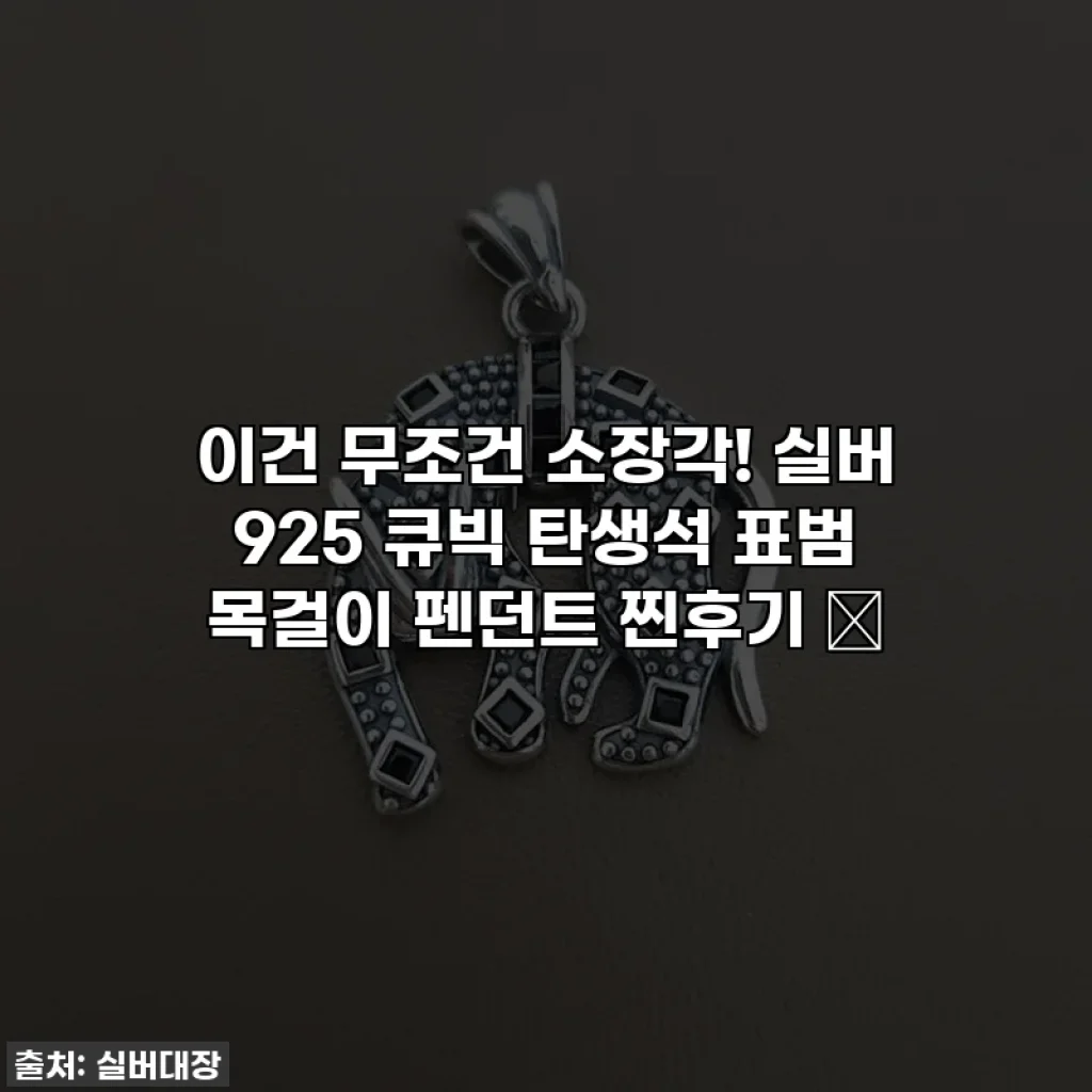 이건 무조건 소장각! 실버 925 큐빅 탄생석 표범 목걸이 펜던트 찐후기 ✨