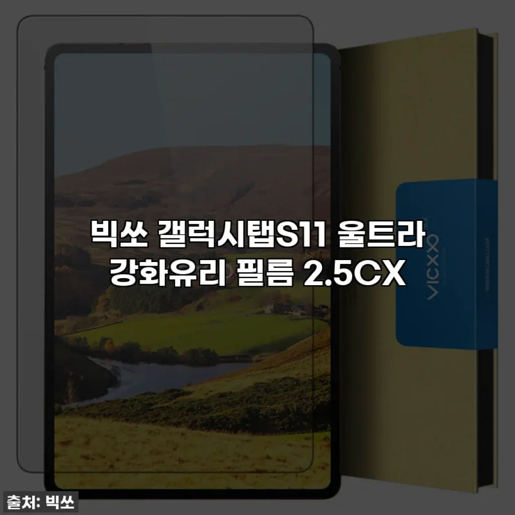 빅쏘 갤럭시탭S11 울트라 강화유리 필름 2.5CX