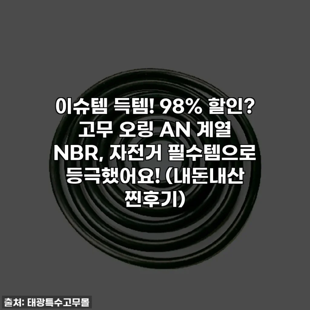 이슈템 득템! 98% 할인? 고무 오링 AN 계열 NBR, 자전거 필수템으로 등극했어요! (내돈내산 찐후기)