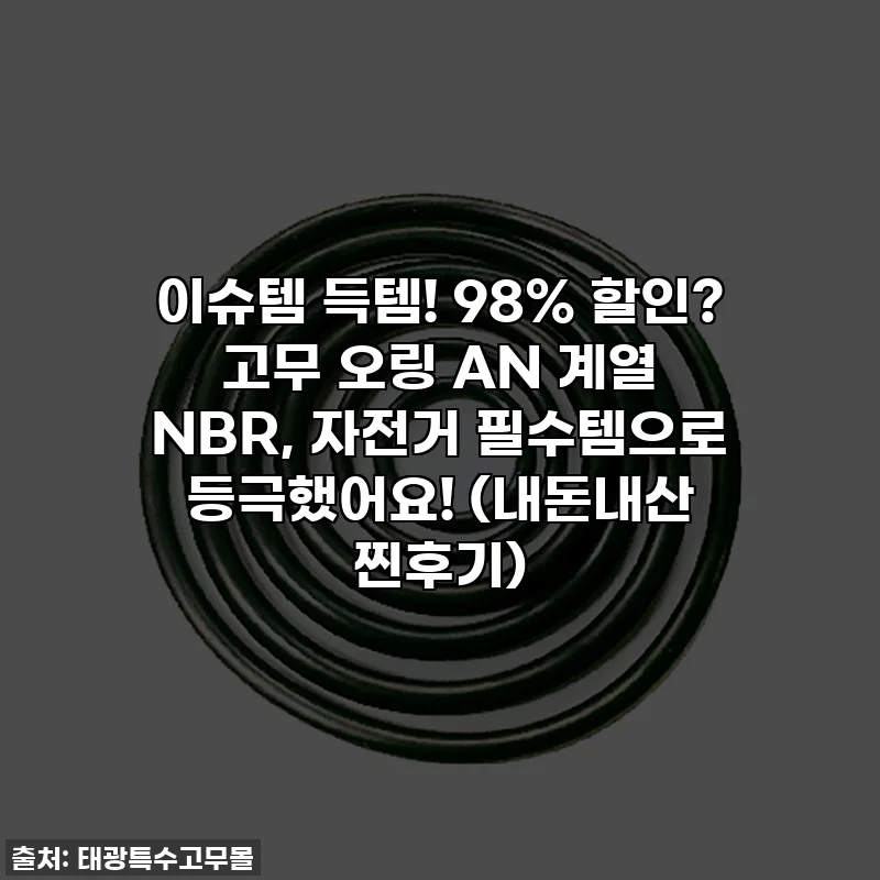 이슈템 득템! 98% 할인? 고무 오링 AN 계열 NBR, 자전거 필수템으로 등극했어요! (내돈내산 찐후기)