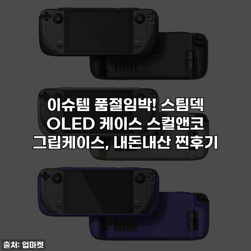 이슈템 품절임박! 스팀덱 OLED 케이스 스컬앤코 그립케이스, 내돈내산 찐후기