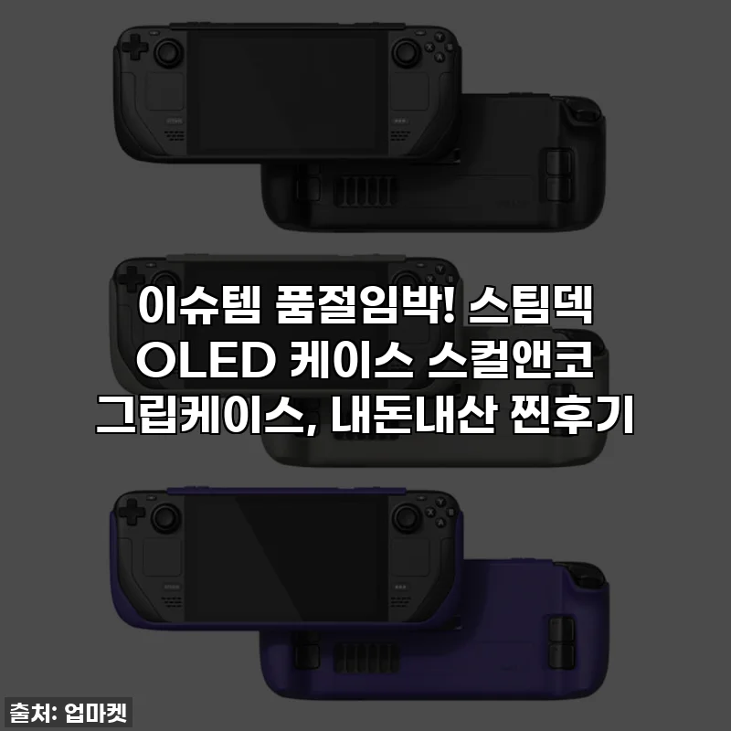 이슈템 품절임박! 스팀덱 OLED 케이스 스컬앤코 그립케이스, 내돈내산 찐후기