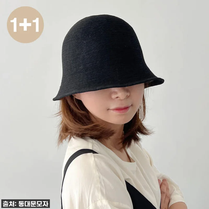 [1+1] 여름모자 여성모자 니트벙거 관련 이미지 6