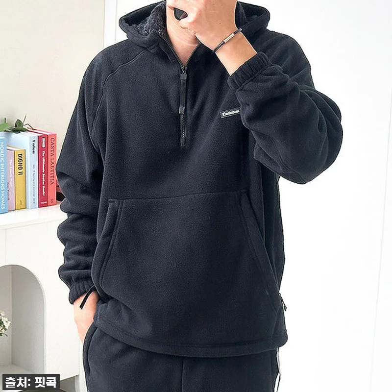 남자 양털아노락 후리스 반집업 겨울 관련 이미지 7