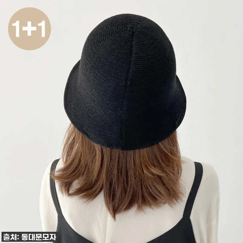 [1+1] 여름모자 여성모자 니트벙거 관련 이미지 7