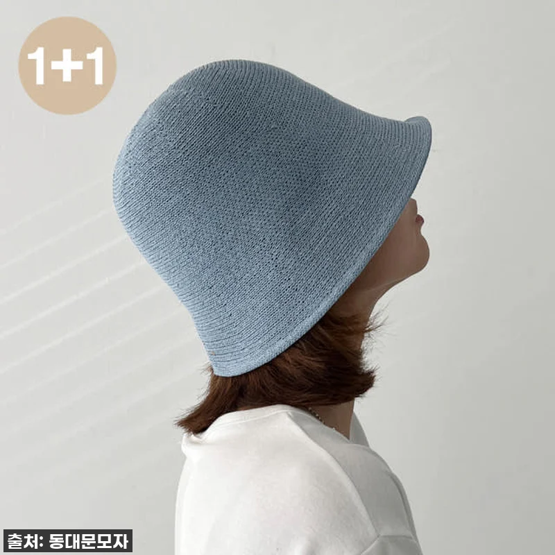 [1+1] 여름모자 여성모자 니트벙거 관련 이미지 8