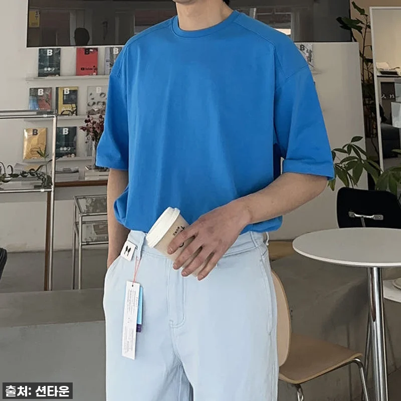 남자 반팔티 분또 절개 쿨 티셔츠 남 관련 이미지 8