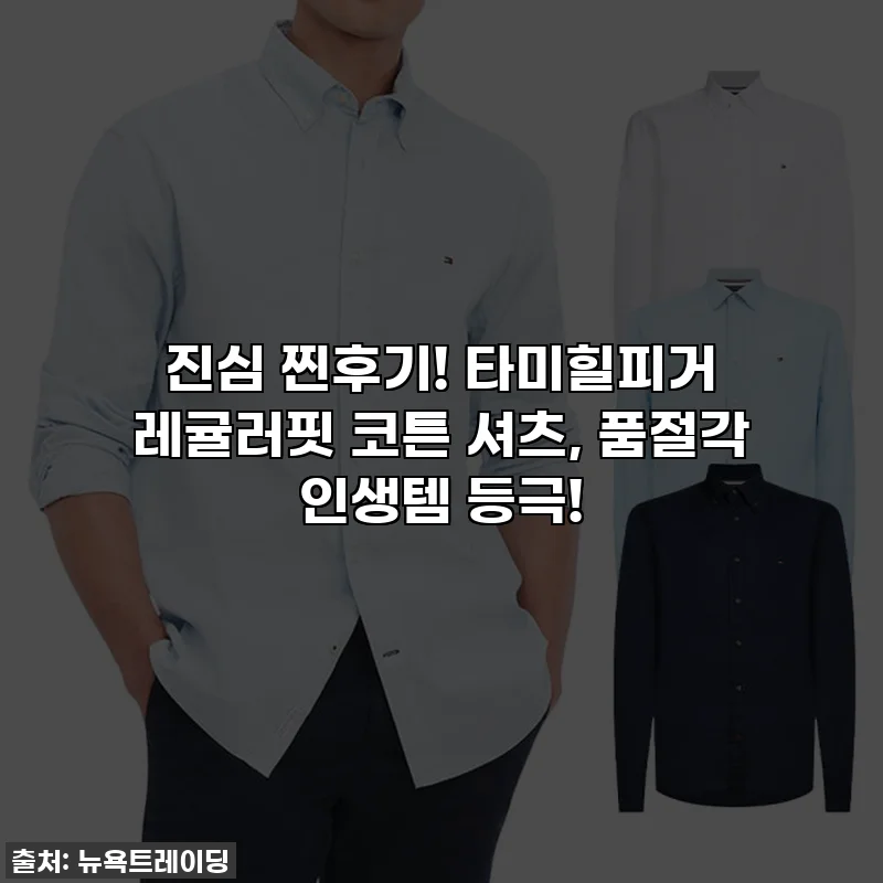 진심 찐후기! 타미힐피거 레귤러핏 코튼 셔츠, 품절각 인생템 등극!