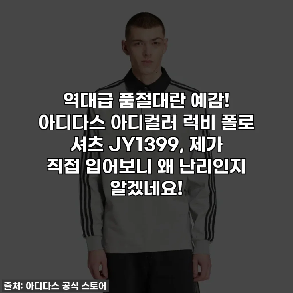 역대급 품절대란 예감! 아디다스 아디컬러 럭비 폴로 셔츠 JY1399, 제가 직접 입어보니 왜 난리인지 알겠네요!