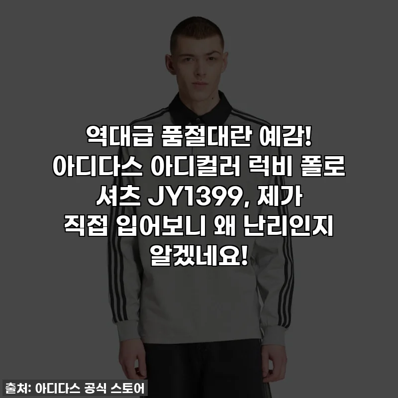 역대급 품절대란 예감! 아디다스 아디컬러 럭비 폴로 셔츠 JY1399, 제가 직접 입어보니 왜 난리인지 알겠네요!