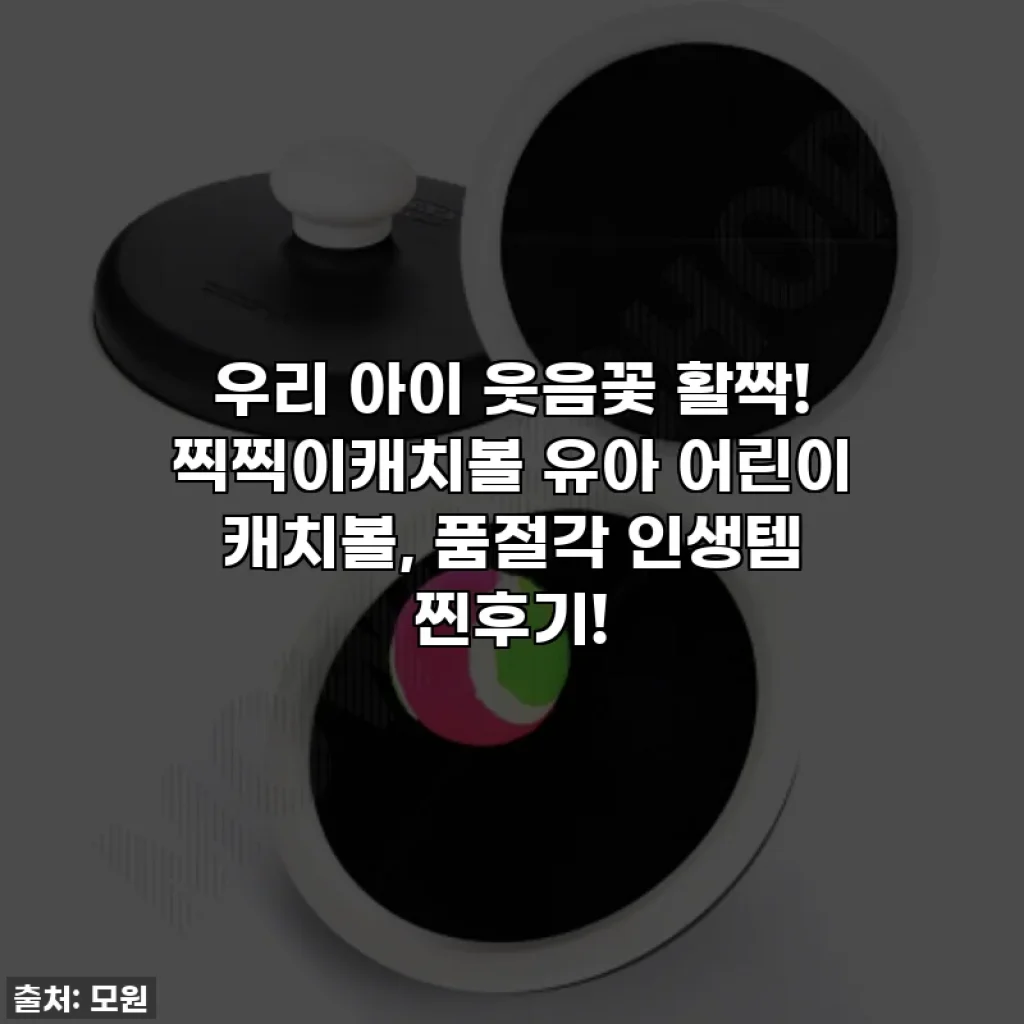 우리 아이 웃음꽃 활짝! 찍찍이캐치볼 유아 어린이 캐치볼, 품절각 인생템 찐후기!