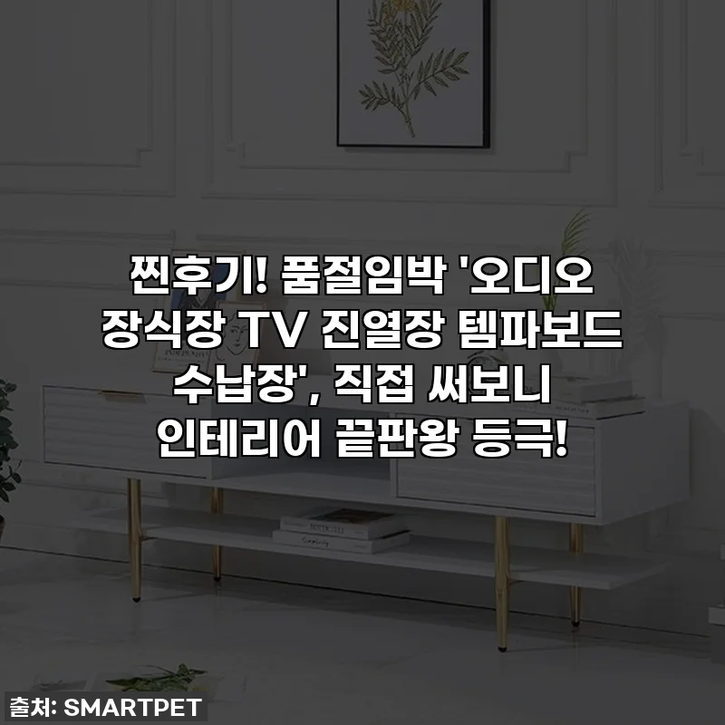 찐후기! 품절임박 '오디오 장식장 TV 진열장 템파보드 수납장', 직접 써보니 인테리어 끝판왕 등극!