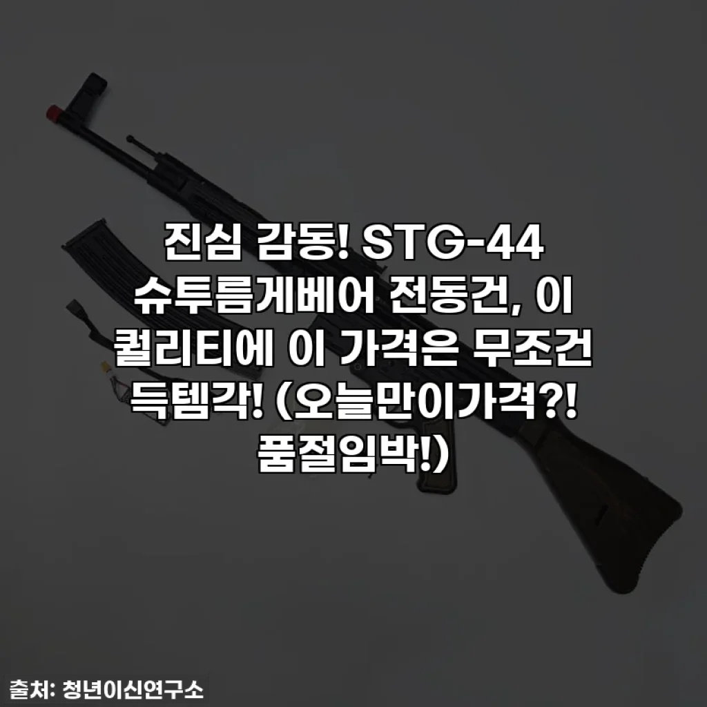 진심 감동! STG-44 슈투름게베어 전동건, 이 퀄리티에 이 가격은 무조건 득템각! (오늘만이가격?! 품절임박!)