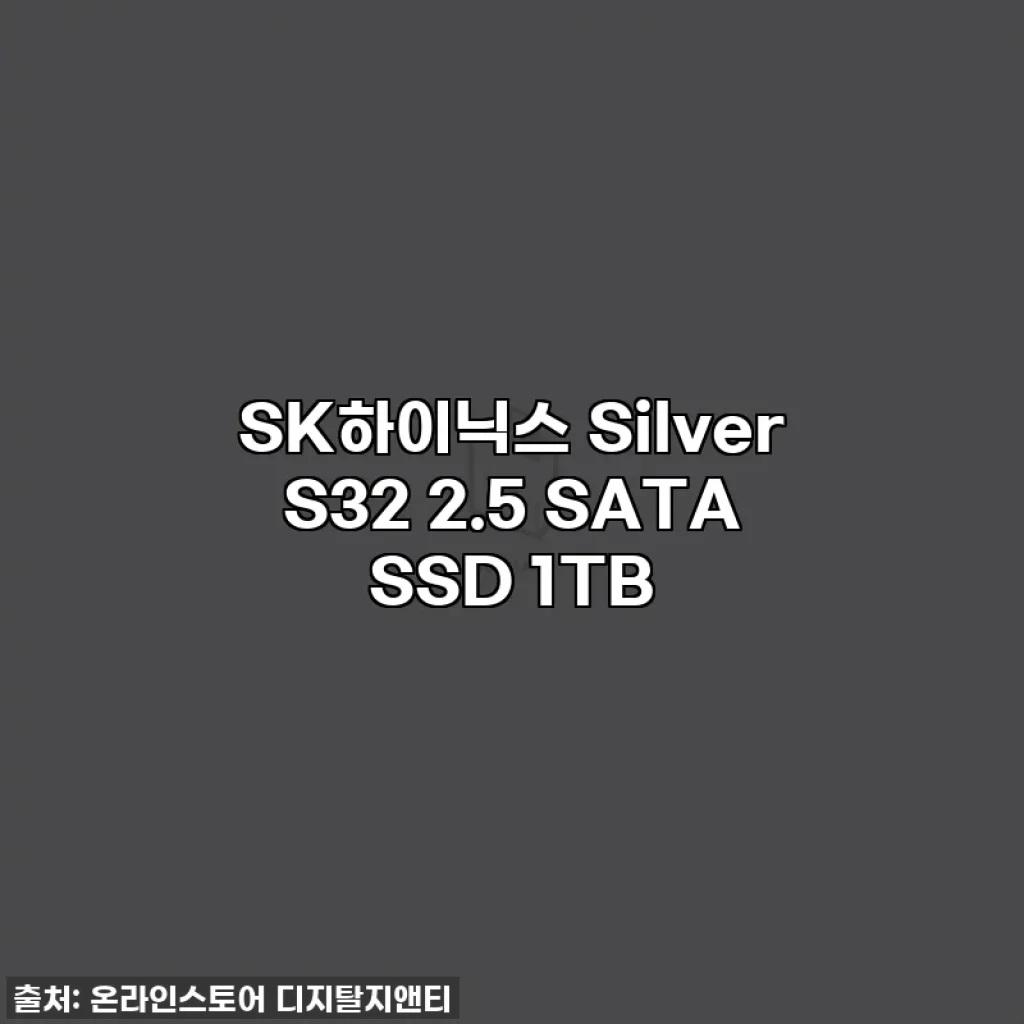 SK하이닉스 Silver S32 2.5 SATA SSD 1TB