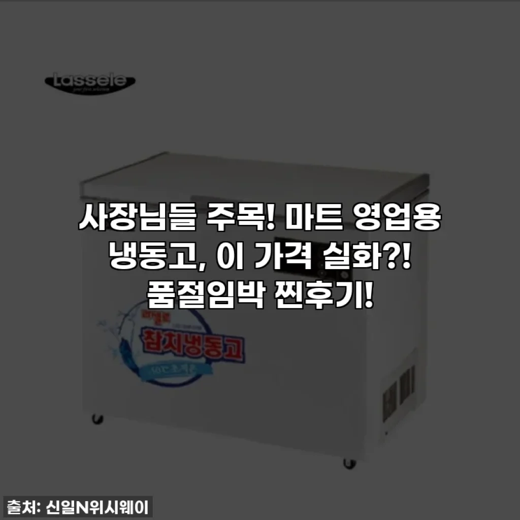 사장님들 주목! 마트 영업용 냉동고, 이 가격 실화?! 품절임박 찐후기!