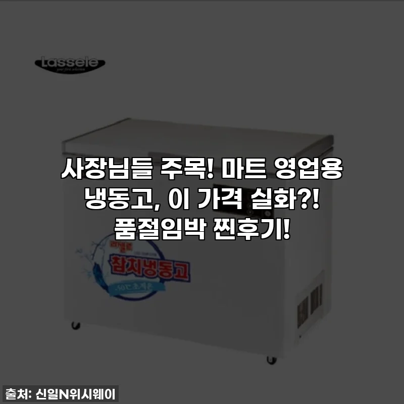 사장님들 주목! 마트 영업용 냉동고, 이 가격 실화?! 품절임박 찐후기!