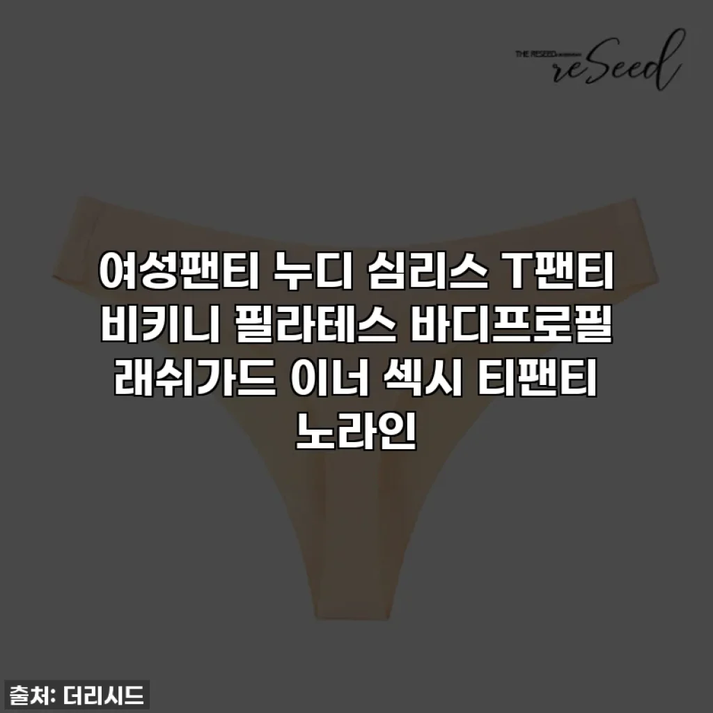 여성팬티 누디 심리스 T팬티 비키니 필라테스 바디프로필 래쉬가드 이너 섹시 티팬티 노라인