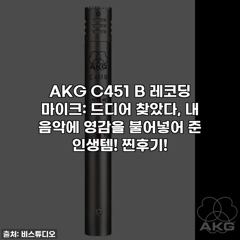 AKG C451 B 레코딩 마이크: 드디어 찾았다, 내 음악에 영감을 불어넣어 준 인생템! 찐후기!