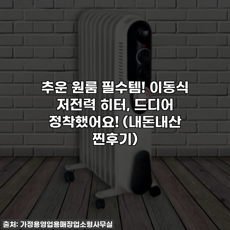 추운 원룸 필수템! 이동식 저전력 히터, 드디어 정착했어요! (내돈내산 찐후기)