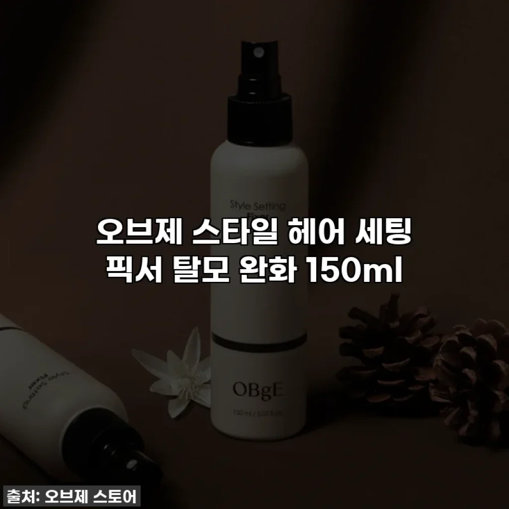 오브제 스타일 헤어 세팅 픽서 탈모 완화 150ml