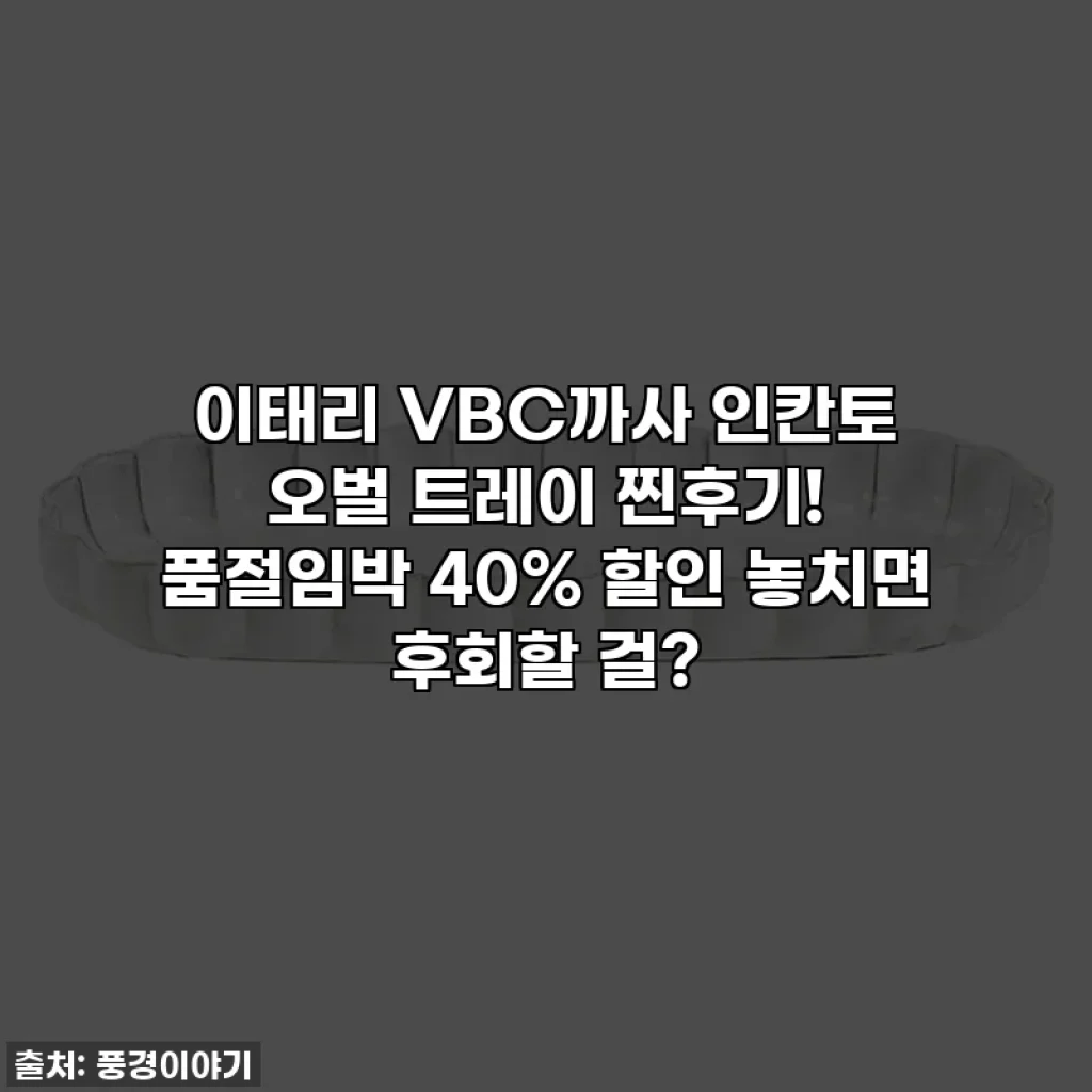 이태리 VBC까사 인칸토 오벌 트레이 찐후기! 품절임박 40% 할인 놓치면 후회할 걸?