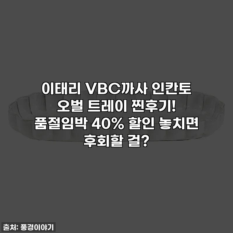이태리 VBC까사 인칸토 오벌 트레이 찐후기! 품절임박 40% 할인 놓치면 후회할 걸?