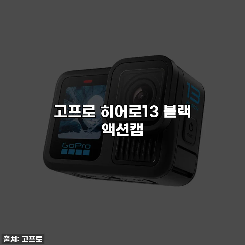 고프로 히어로13 블랙 액션캠