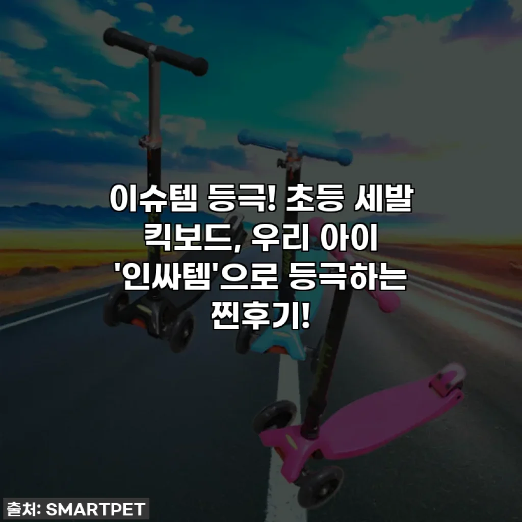 이슈템 등극! 초등 세발 킥보드, 우리 아이 '인싸템'으로 등극하는 찐후기!