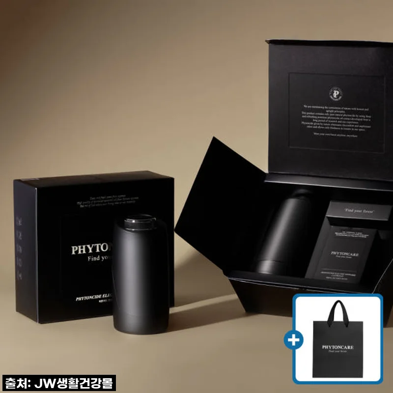인생템 등극! JW생활건강 피톤케어 차량용 방향제, 내 차를 숲 속으로 만들다! (블랙 본품세트) [찐후기]