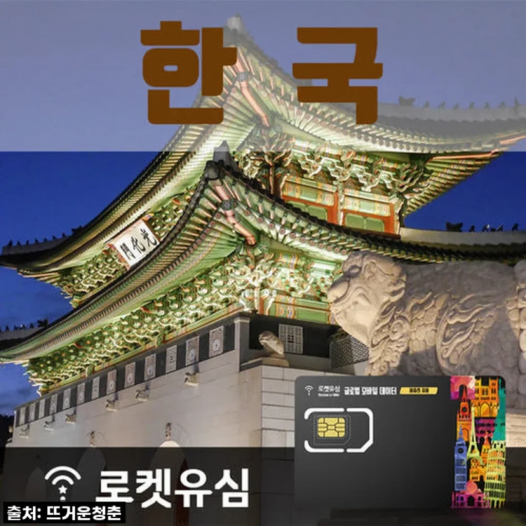 로켓유심 한국 매일 3GB 무제한데이터 ND (3일 플랜) 공항수령옵션선택가능 [RR_1000000469_2]