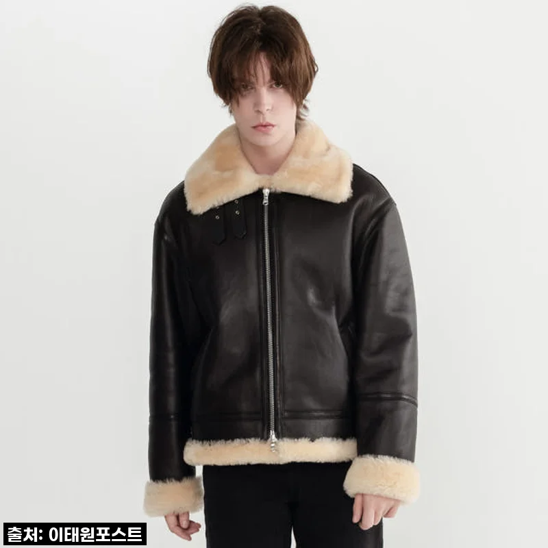 이태원포스트 B-3 무스탕, 올겨울 추위 녹이는 리얼 양털의 품격!