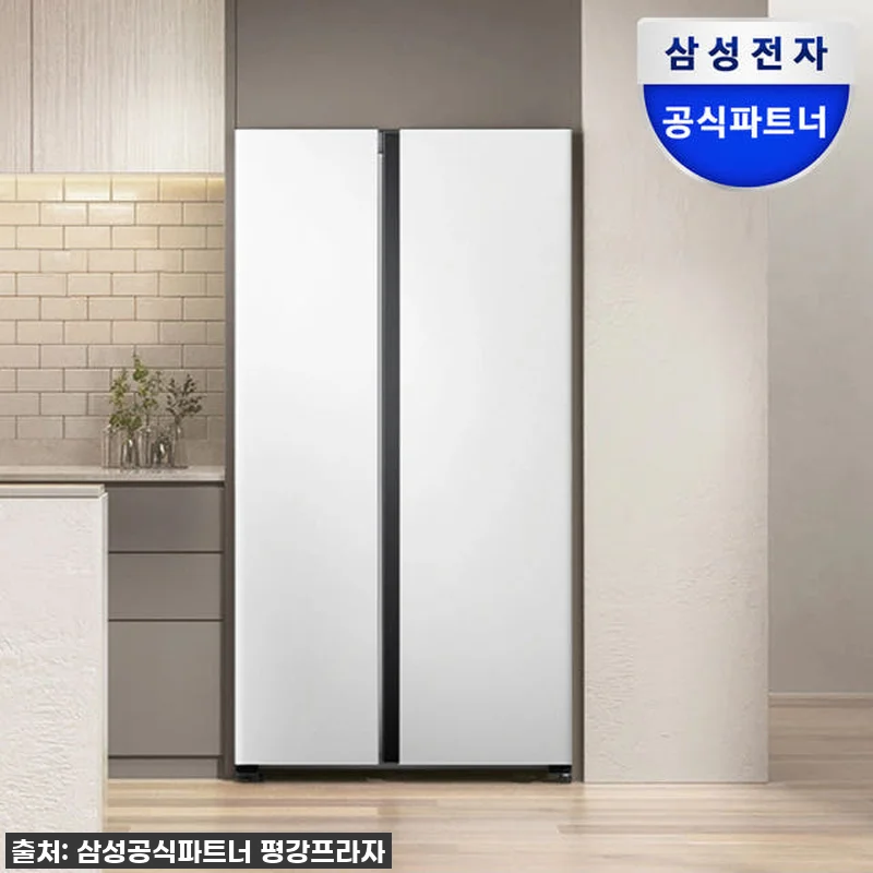 주방의 품격을 올리다! 삼성 비스포크 양문형 냉장고 RS70F84N2Y 코타화이트, 직접 써보니 대만족!