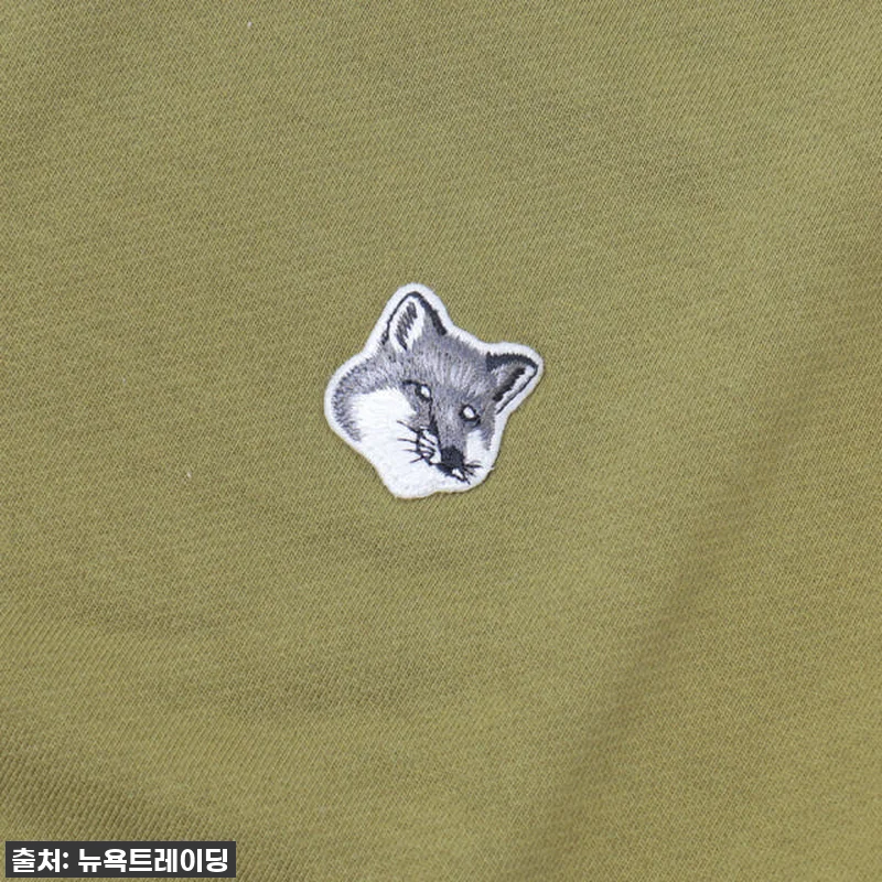 메종키츠네 맨투맨 그레이폭스 헤드 패 관련 이미지 2