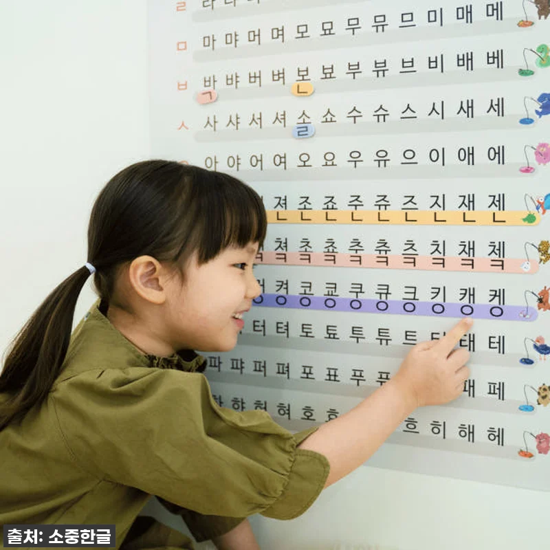 자석벽보와 앱으로 시작하는 한글 공부 관련 이미지 2