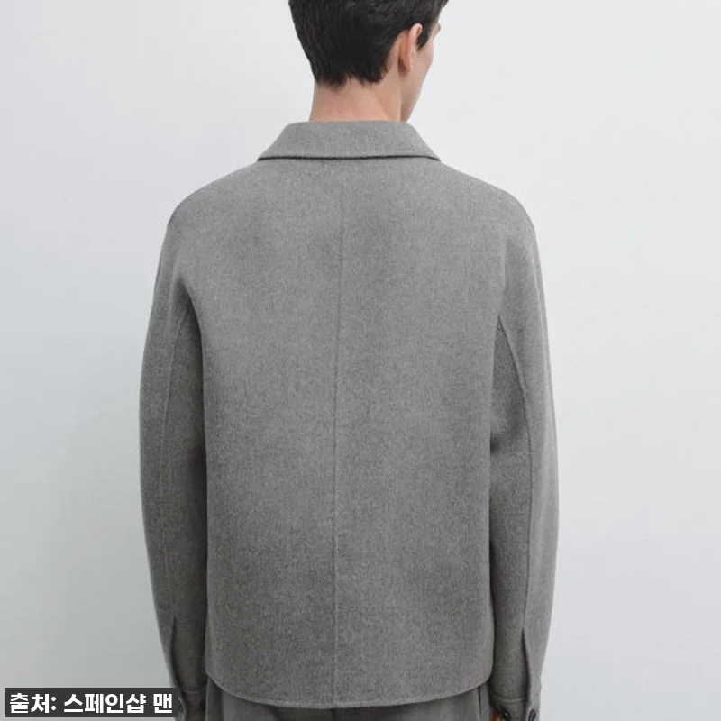 마시모두띠 울 블렌드 오버셔츠 포켓 관련 이미지 3