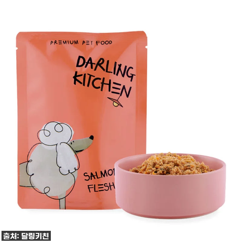 달링키친 강아지화식 대용량 연어 자연 관련 이미지 4